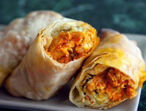 Double Egg Chicken Roll