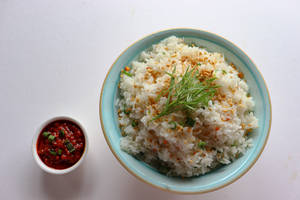 Vegetables Burnt Garlic Rice