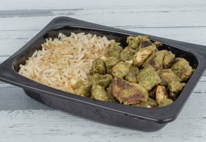 Brown Rice With Coriander Paneer