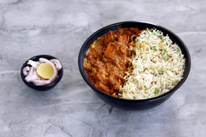 Desi Chicken Sukha  Rice Bowl
