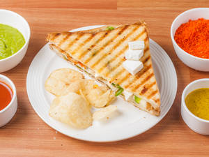 Paneer Tikka Grill Sandwich
