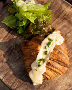 Cheese Potato Croissant Sandwich