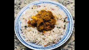 Mutton Curry (2 Pcs) + Jeera Rice (1 Plate)