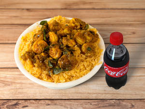Prawns Biryani + Coke 250 Ml Pet Bottle