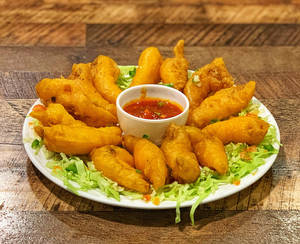 Golden Fried Prawns