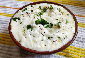 Curd Rice With Papad