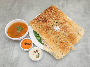 Rava Coconut Onion Masala Dosa