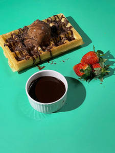Dark Chocolate Waffles