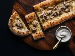 Stuffed Garlic Bread with Chicken