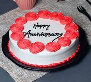 Eggless Anniversary Special Cake