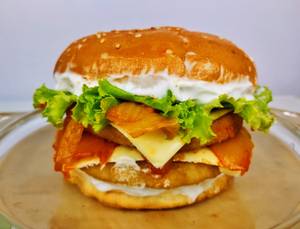 Chicken Burger - Healthiest Burger In The City - Probiotic Kimchi - Jumbo