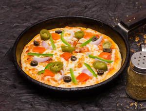9" Cheese Burst Pizza Double Layer (Without Paneer)