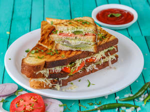Special Veg Grilled Cheese Toast Sandwich