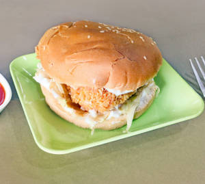 Chicken Chilli Lava Burger