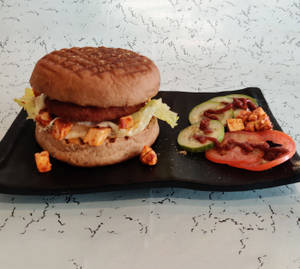 Spicy Paneer Crunch Burger