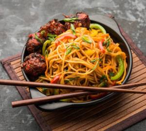 Veg Schezwan Manchurian Noodles