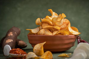 Homemade Tapioca Chips Chilli (200 Gms)