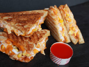 Cheese Chilli Corn Sandwich