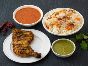 Ghee Rice With BBQ Combo