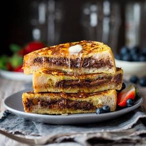 Chicken And Cheese Stuffed French Toast