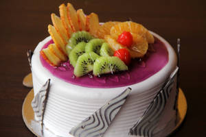 Fresh Fruit Delight Cake