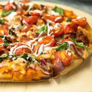 Spicy chicken pizza