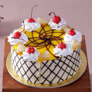 Pineapple Eggless Cake