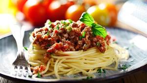 Chicken Spaghetti Bolognaise, Meat Bolognaise Sauce,Parmesan Cheese,Basil,Herbs,Spices