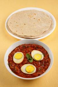 Egg Curry  +  5 Tawa Roti Plain