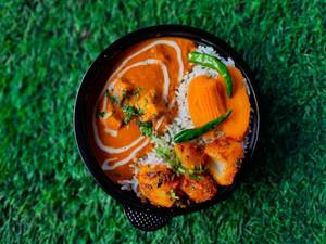 Jeera Rice With Paneer Butter Masala