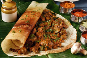 Mushroom Masala Dosa