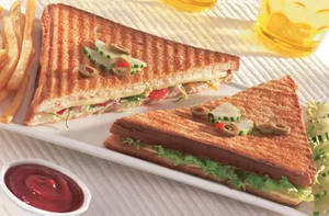 Grilled Veg Cheese Sandwich
