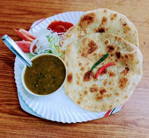 Plain Paratha And Tadka