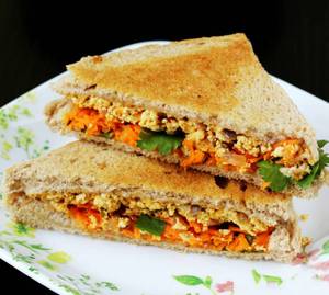 Veggie Paneer Tomato Sandwich