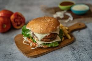 Veg Double Cheese Burger