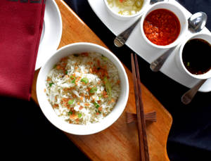 Vegetable Garlic Butter Rice