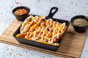 Jain Harissa Chilli Cheese Fries