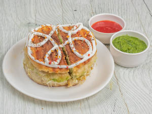 Veg Aloo Tikki Cheese Burger