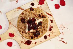 Strawberry Cream Cheese Waffle