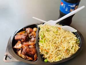 Omg Combo Hakka Noodles & Fried Rice Mix With Coldrink