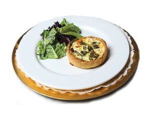 Spinach & Goat Cheese Quiche