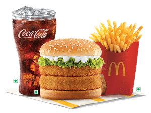 Large EVM McVeggie® Double patty Burger 