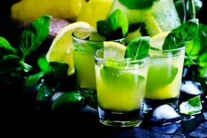 Lime And Basil Ice Tea