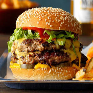 Chicken Grilled Double Patty Burger