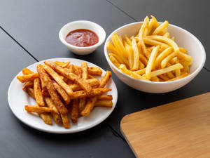 Masala Fries + French Fries