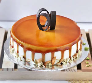 Caramel Eggless Cake
