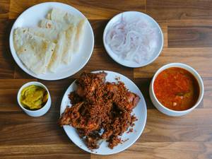 One Half Chicken Set   (Chicken Fry (5Pcs) + Chapati (5Pcs))