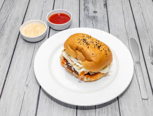 Mutton Burger with Cheese