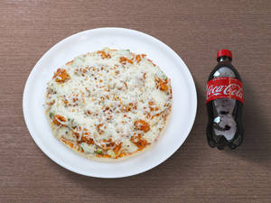 8 Chicken Pizza + Coke (250 Ml)