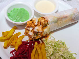 Butter Paneer Shawarma
